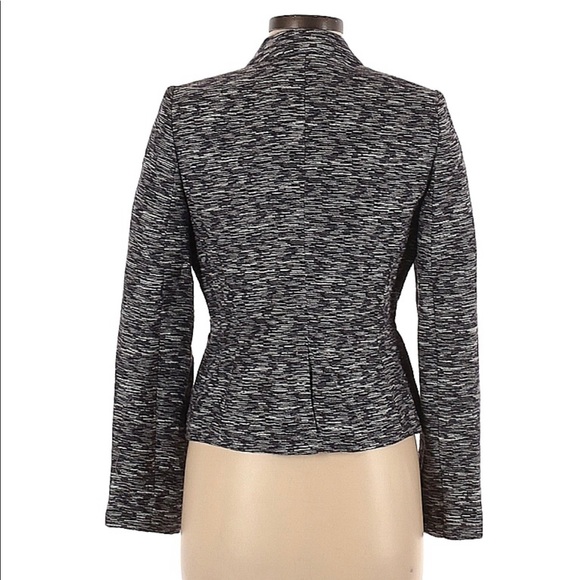 CALVIN KLEIN | Purple Gray White Blazer Jacket - Size 6P - Picture 2 of 5